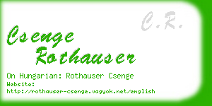 csenge rothauser business card